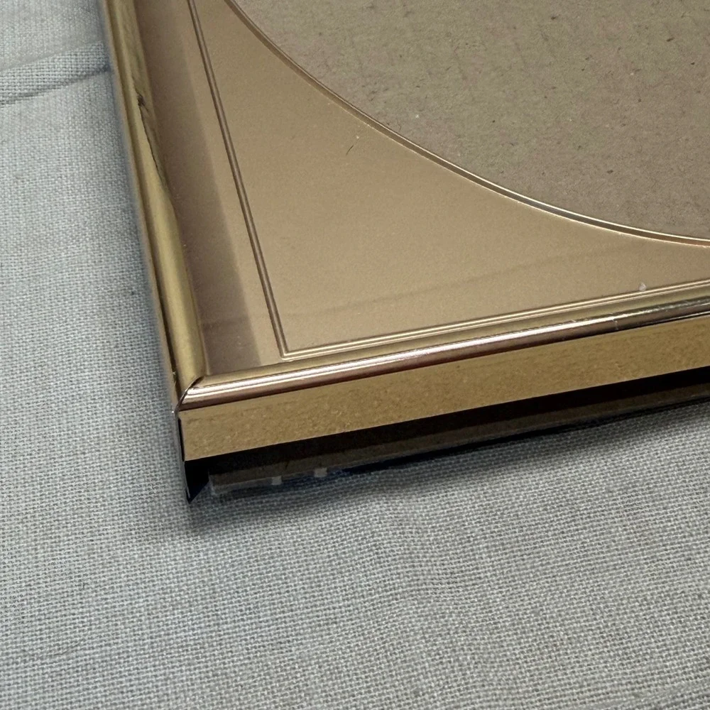 Vintage Gold Tone Oval Picture Frames Set of 2 Wall Hanging Gallery Decor 1970s